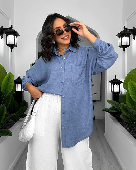 Shirt Spanish linen( كتان اسباني ) -011